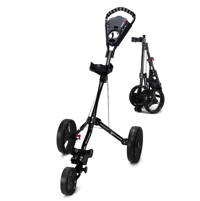 3 wheel all black golf buggy