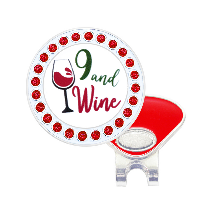 Navika Crystal 9 and Wine Ball Marker with Hat Clip