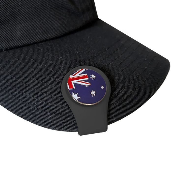Black Magnetic Silicone Hat Clip
