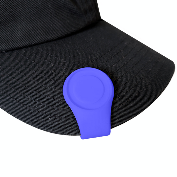 Blue Magnetic Silicone Hat Clip