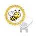 Navika golf marker with bee design and yellow crystals on a white background
