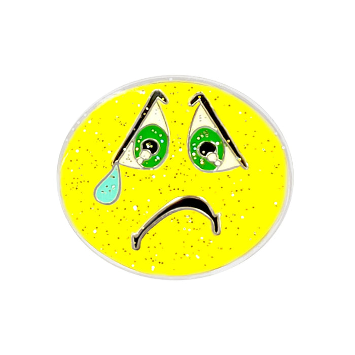 Navika Glitzy Oops Emoji Ball Marker with Hat Clip