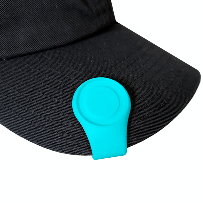 Cyan Magnetic Silicone Hat Clip