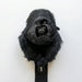 Black gorilla-shaped golf club head cover on a white background