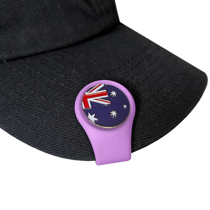 Magenta Magnetic Silicone Hat Clip