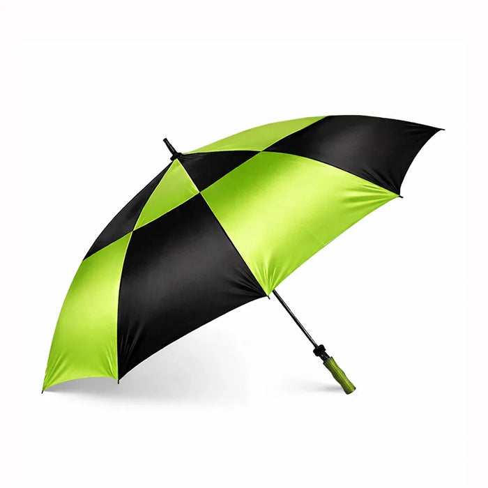 Black and green umbrella on a white background golf umbrella