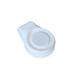 White silicone hat clip on a white background