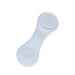 White silicone hat clip on a white background
