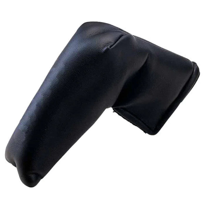 Black faux leather golf putter boot-style headcover.